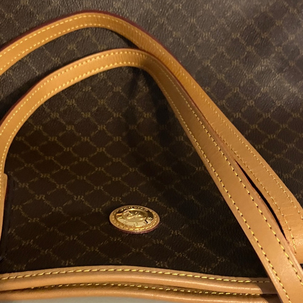 Rioni Dark Brown and Tan Tote Bag from Italy - Picture 14 of 14